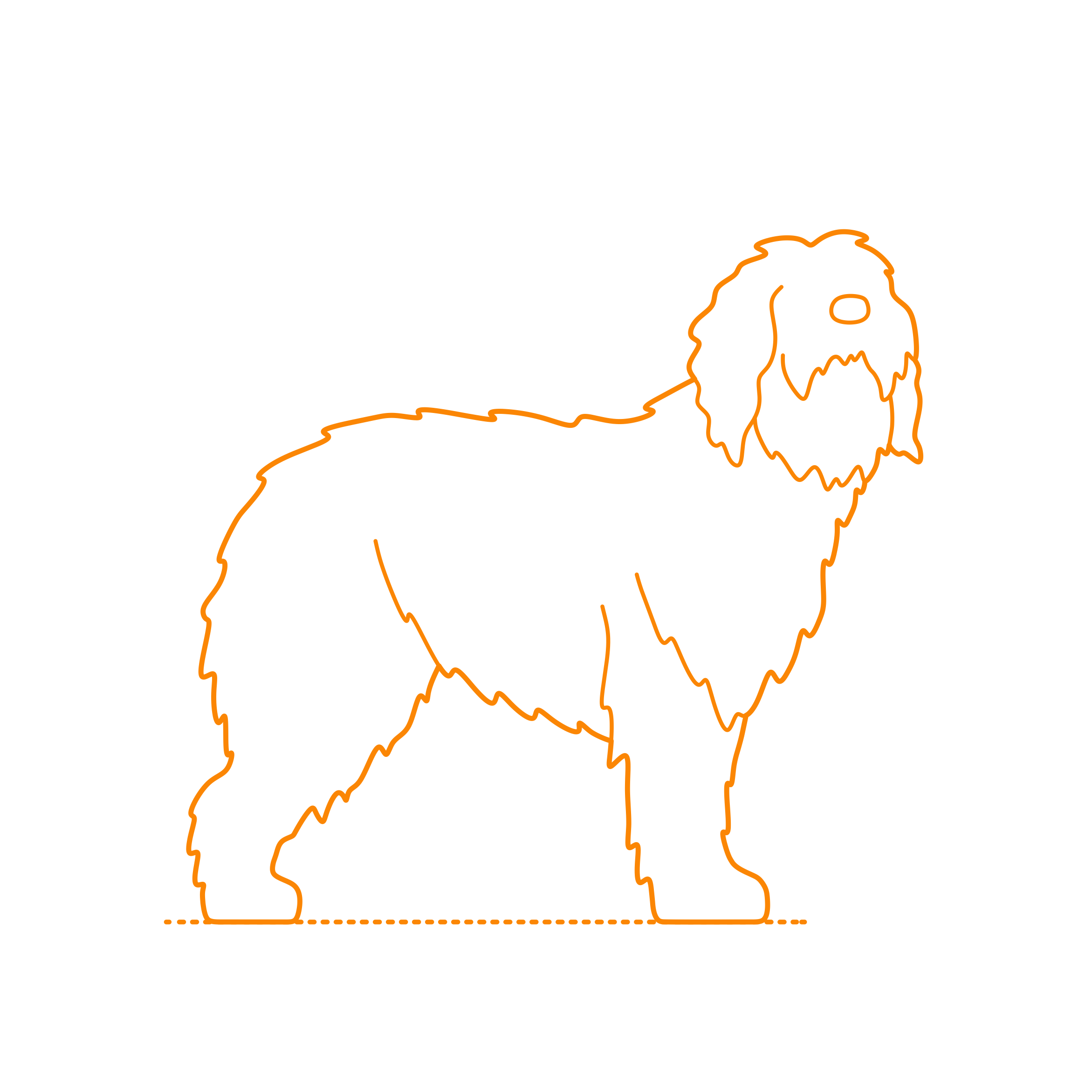 Animals Dogs Portuguese Sheepdog Sketch Style Svg Vector Free Vectors